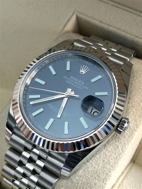 rolex date just blue face